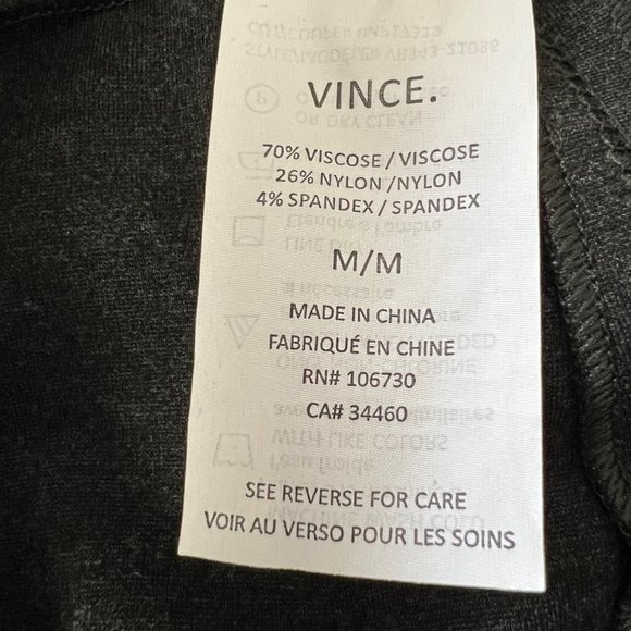 Vince Womens Ponte Knit Seamed Leggings Charcoal Gray Stretchy size Medium - Picture 10 of 14